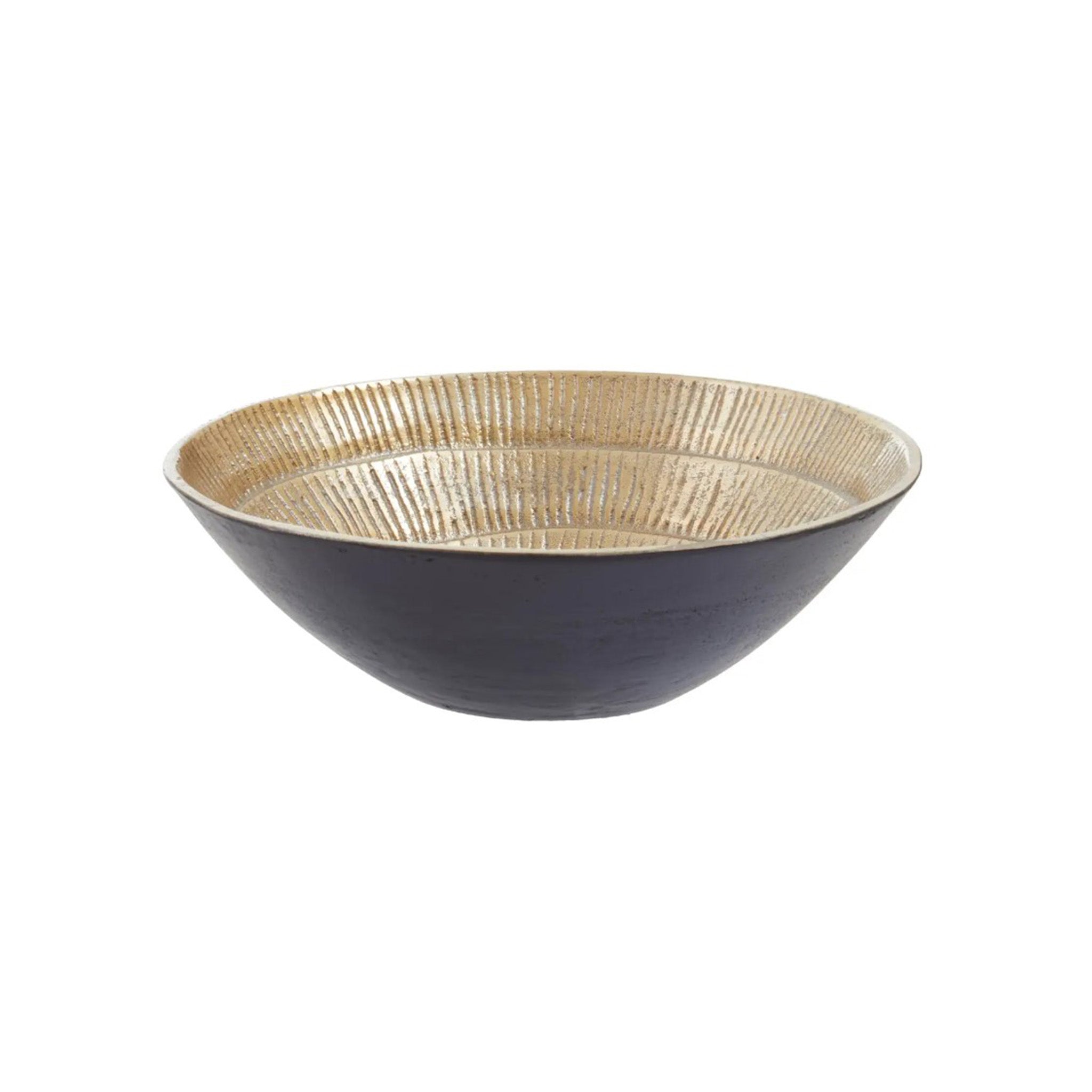 Black and Gold Textured Bowl